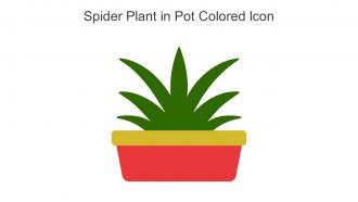 Spider Plant In Pot Colored Icon In Powerpoint Pptx Png And Editable Eps Format