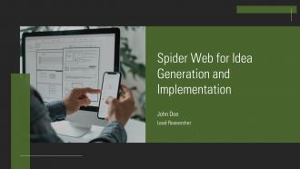 Spider Web For Idea Generation And Implementation PPT Summary AT Spider Web For Idea Generation And Implementation PPT Summary AT