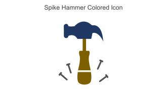 Spike Hammer Colored Icon In Powerpoint Pptx Png And Editable Eps Format