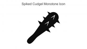 Spiked Cudgel Monotone Icon In Powerpoint Pptx Png And Editable Eps Format