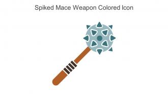 Spiked Mace Weapon Colored Icon In Powerpoint Pptx Png And Editable Eps Format