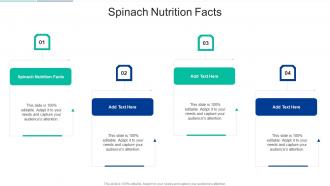 Spinach Nutrition Facts In Powerpoint And Google Slides Cpb