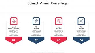 Spinach Vitamin Percentage In Powerpoint And Google Slides Cpb