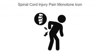Spinal Cord Injury Pain Monotone Icon In Powerpoint Pptx Png And Editable Eps Format
