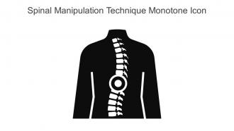 Spinal Manipulation Technique Monotone Icon In Powerpoint Pptx Png And Editable Eps Format