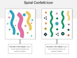 Spiral confetti icon