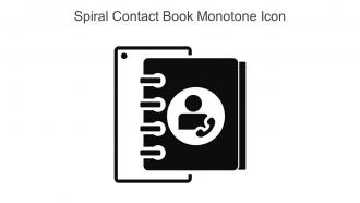 Spiral Contact Book Monotone Icon In Powerpoint Pptx Png And Editable Eps Format
