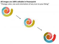 Spiral design business concepts flat powerpoint design