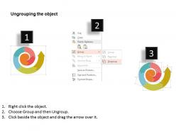 Spiral design business concepts flat powerpoint design