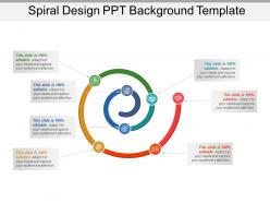 Spiral design ppt background template