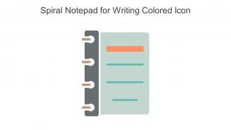Spiral Notepad For Writing Colored Icon In Powerpoint Pptx Png And Editable Eps Format