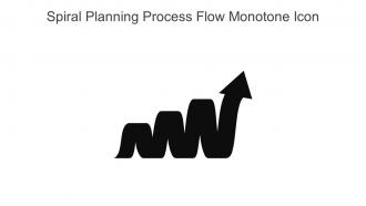 Spiral Planning Process Flow Monotone Icon In Powerpoint Pptx Png And Editable Eps Format