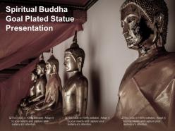 Spiritual buddha goal plated status presentation