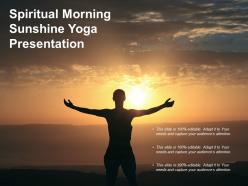 Spiritual morning sunshine yoga presentation
