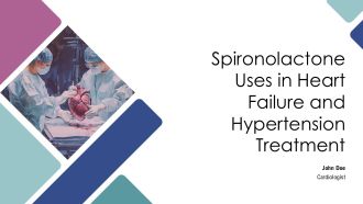 Spironolactone Uses In Heart Failure And Hypertension Treatment PPT Summary AT