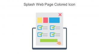 Splash Web Page Colored Icon In Powerpoint Pptx Png And Editable Eps Format