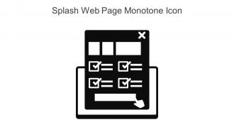 Splash Web Page Monotone Icon In Powerpoint Pptx Png And Editable Eps Format