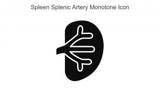 Spleen Splenic Artery Monotone Icon In Powerpoint Pptx Png And Editable Eps Format