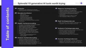 Splendid 10 Generative AI Tools Worth Trying AI CD V Graphical Downloadable
