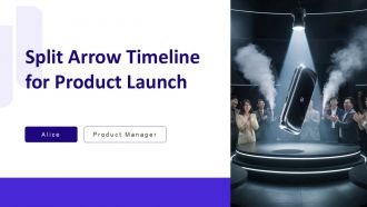Split Arrow Timeline For Product Launch PPT Structure AT Split Arrow Timeline For Product Launch PPT Structure AT