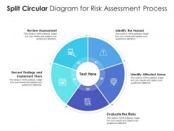 Split circular diagram for risk assessment process