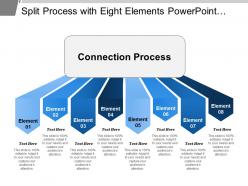 Split Process With Eight Elements Powerpoint Ideas