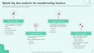 Splunk Big Data Analytics For Manufacturing Business