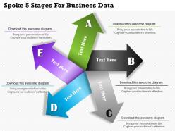 Spoke 5 stages for business data powerpoint templates