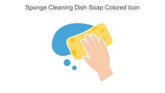 Sponge Cleaning Dish Soap Colored Icon In Powerpoint Pptx Png And Editable Eps Format
