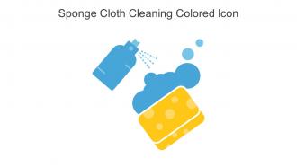 Sponge Cloth Cleaning Colored Icon In Powerpoint Pptx Png And Editable Eps Format