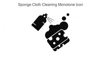 Sponge Cloth Cleaning Monotone Icon In Powerpoint Pptx Png And Editable Eps Format