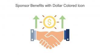 Sponsor Benefits With Dollar Colored Icon In Powerpoint Pptx Png And Editable Eps Format