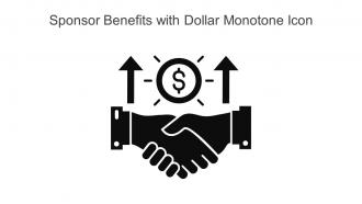 Sponsor Benefits With Dollar Monotone Icon In Powerpoint Pptx Png And Editable Eps Format