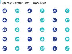 Sponsor elevator pitch icons slide sponsor elevator sponsor elevator ppt inspiration deck