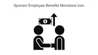 Sponsor Employee Benefits Monotone Icon In Powerpoint Pptx Png And Editable Eps Format