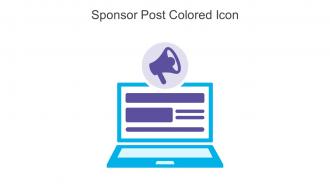 Sponsor Post Colored Icon In Powerpoint Pptx Png And Editable Eps Format