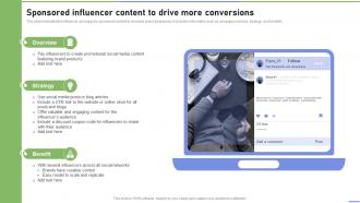 Sponsored Influencer Content To Drive More Conversions Strategies To Ramp Strategy SS V