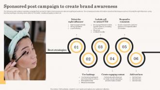 Sponsored Post Campaign To Create Brand Awareness Accelerating Business Growth Top Strategy SS V