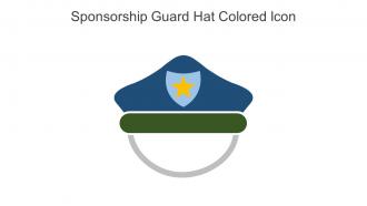 Sponsorship Guard Hat Colored Icon In Powerpoint Pptx Png And Editable Eps Format