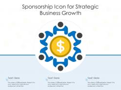 Sponsorship icon for strategic business growth