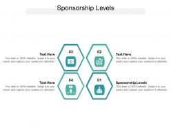 Sponsorship levels ppt powerpoint presentation icon structure cpb