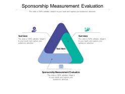 Sponsorship measurement evaluation ppt powerpoint presentation outline information cpb