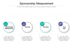 Sponsorship measurement ppt powerpoint presentation portfolio example cpb