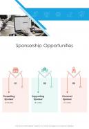 Sponsorship Opportunities One Pager Sample Example Document