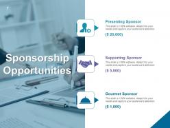Sponsorship Opportunities Powerpoint Presentation Slides