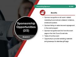 Sponsorship opportunities ppt background