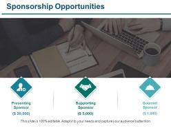 Sponsorship opportunities ppt examples slides