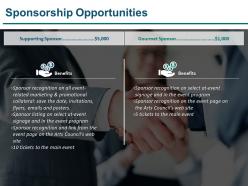 Sponsorship opportunities presentation diagrams