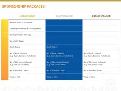 Sponsorship packages ppt powerpoint presentation inspiration