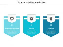 Sponsorship responsibilities ppt powerpoint presentation show format ideas cpb